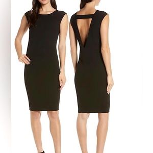 Black Low V Back Dress Size Small, Medium Megan Style